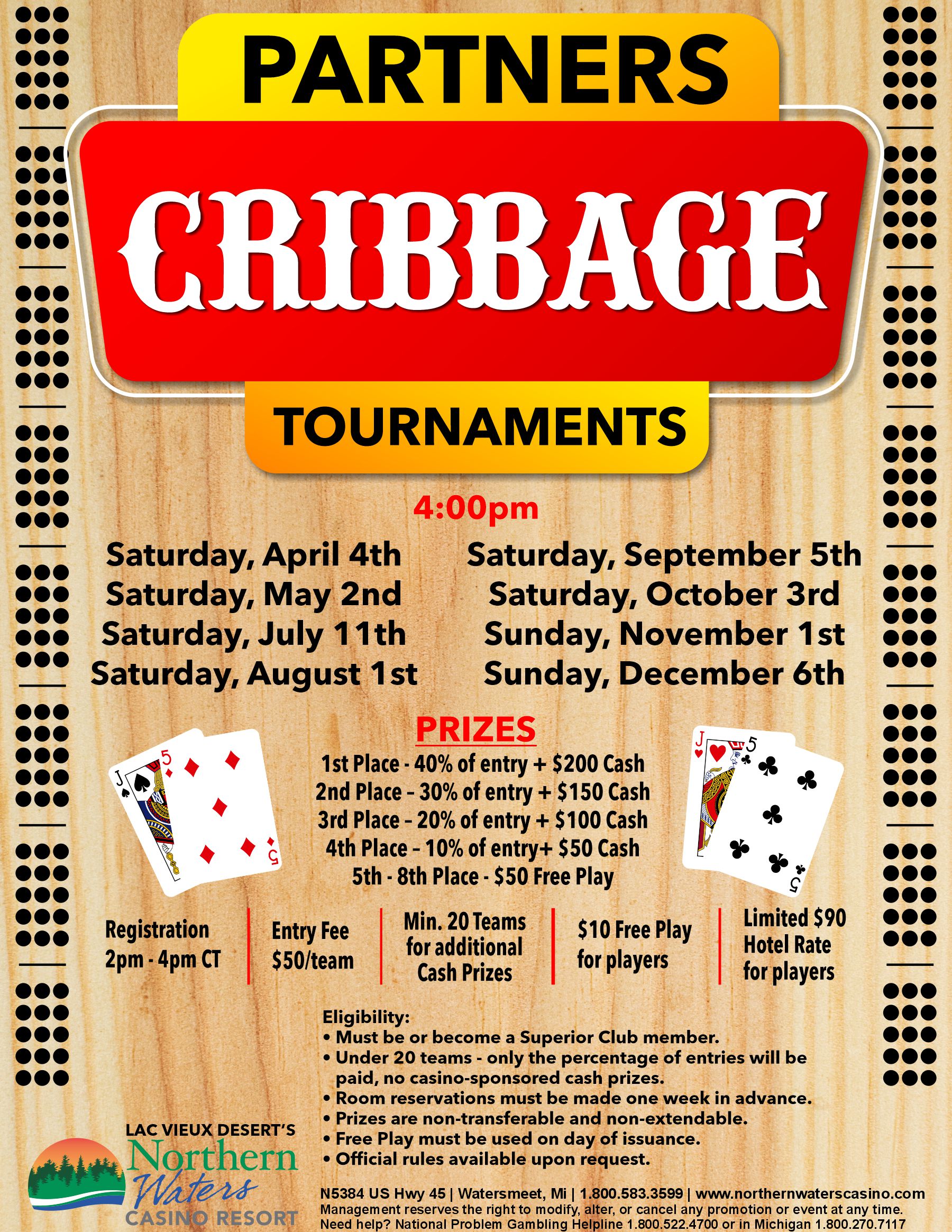 Partner's Cribbage Tournaments
